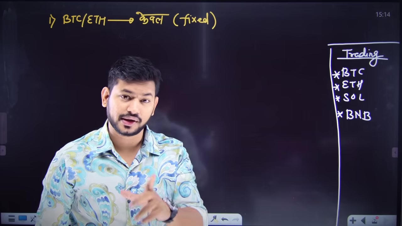 A chart is displayed showing a sample Bitcoin position with an entry and a pending order lower down, illustrating the split-entry concept.