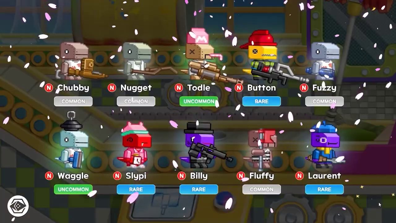 A colorful lineup of various pixel-art toy dragons from Metatoy Dragon's Saga, each with unique designs.