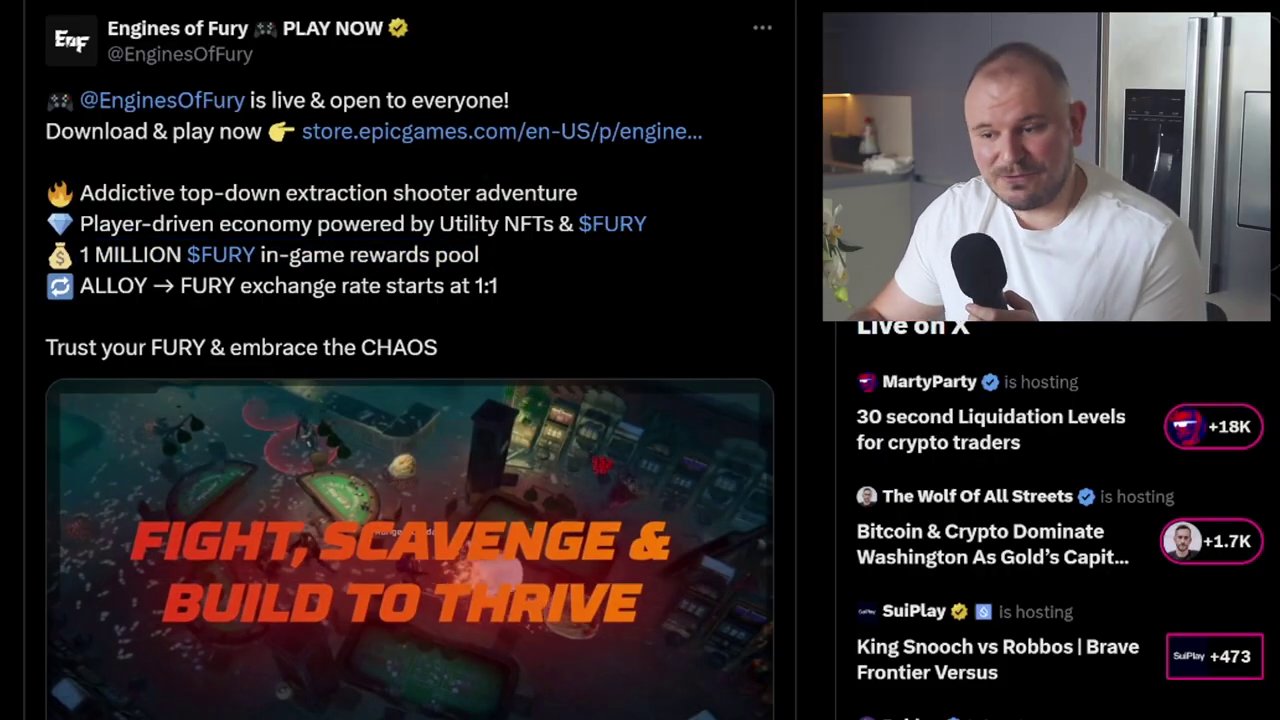 A screenshot or graphic showcasing the fast-paced, top-down shooter gameplay of Engines of Fury.