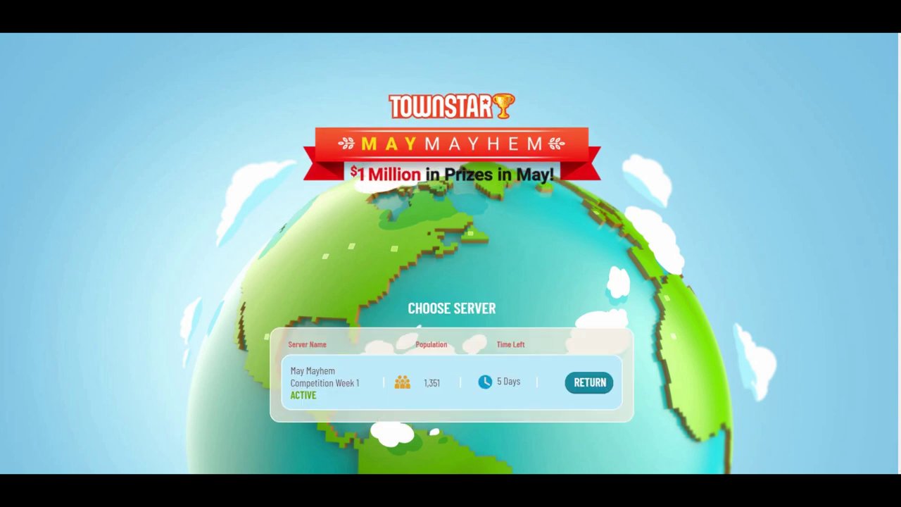 A player's town map interface, highlighting the location selection screen where a new journey begins.